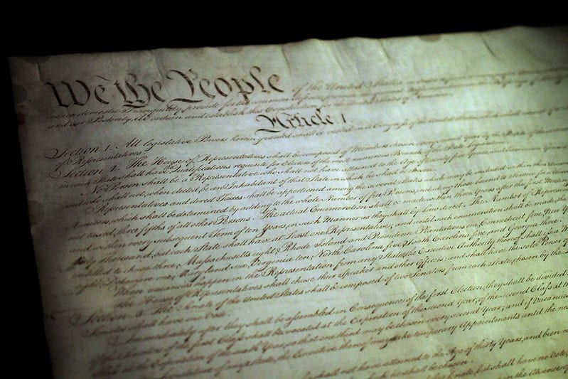 Image of the US Constitution