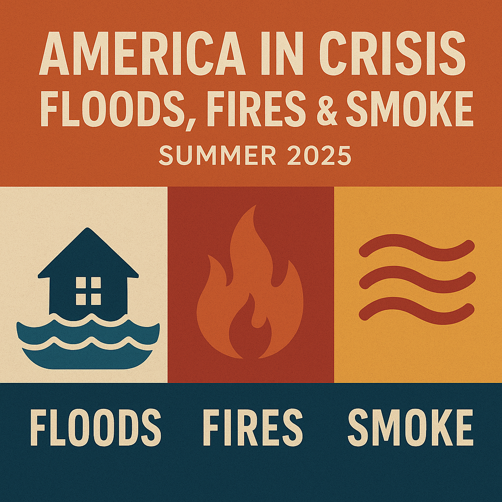 Where Floods and Fires Are Hitting Hardest Right Now