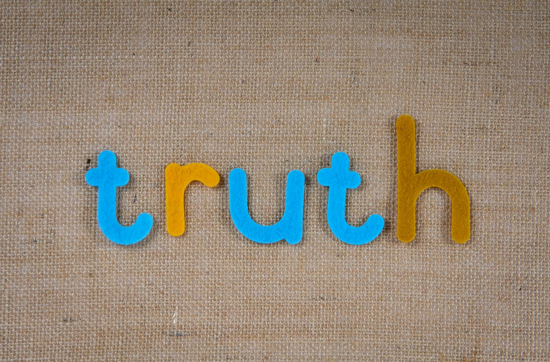 Truth, Lies, and Accountability in Politics 1 cutouts of letters